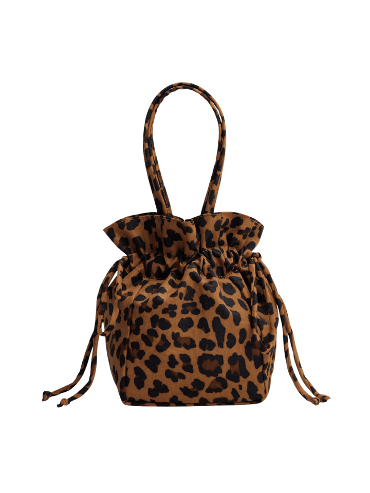 BAGGU Nylon Drawstring Bag in Leopard | Twentyseven Toronto