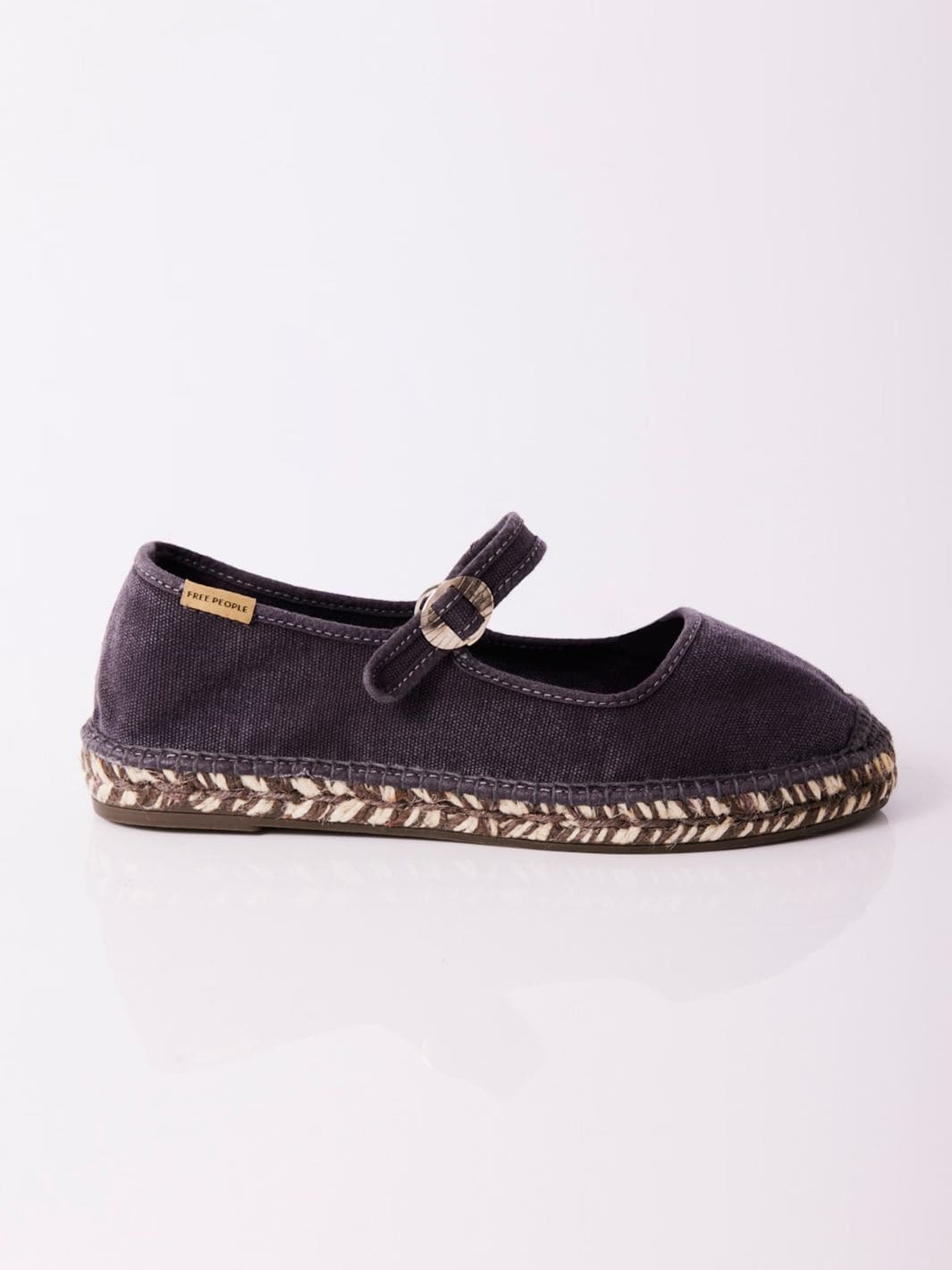 Free People Oasis Mary Jane Espadrilles - Washed Black | Twentyseven Toronto
