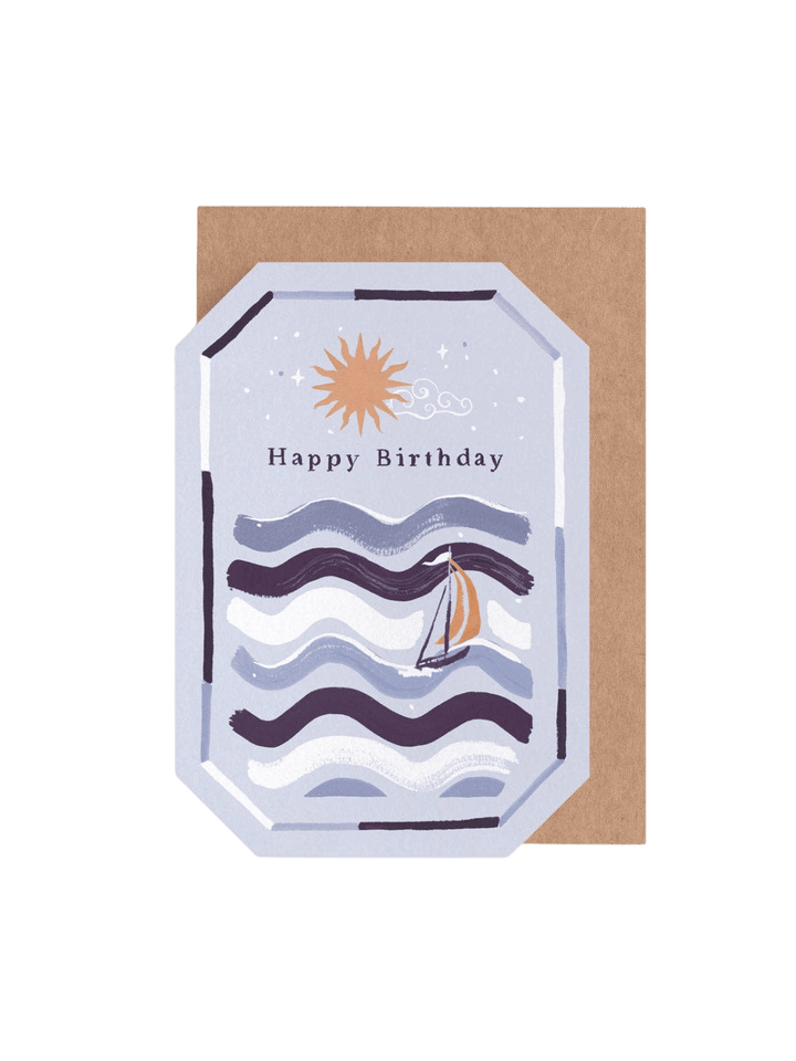 Sister Paper Co. Ocean Sailing Birthday Card | Male Birthday Greeting Cards | Twentyseven Toronto