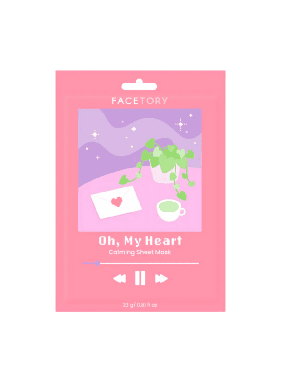 FaceTory Oh My Heart Calming Skincare Sheet Mask | Twentyseven Toronto