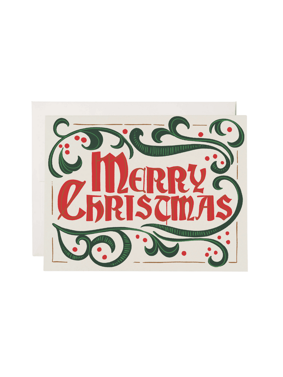 Red Cap Cards Old-Fashioned Christmas Holiday Greeting Card | Twentyseven Toronto