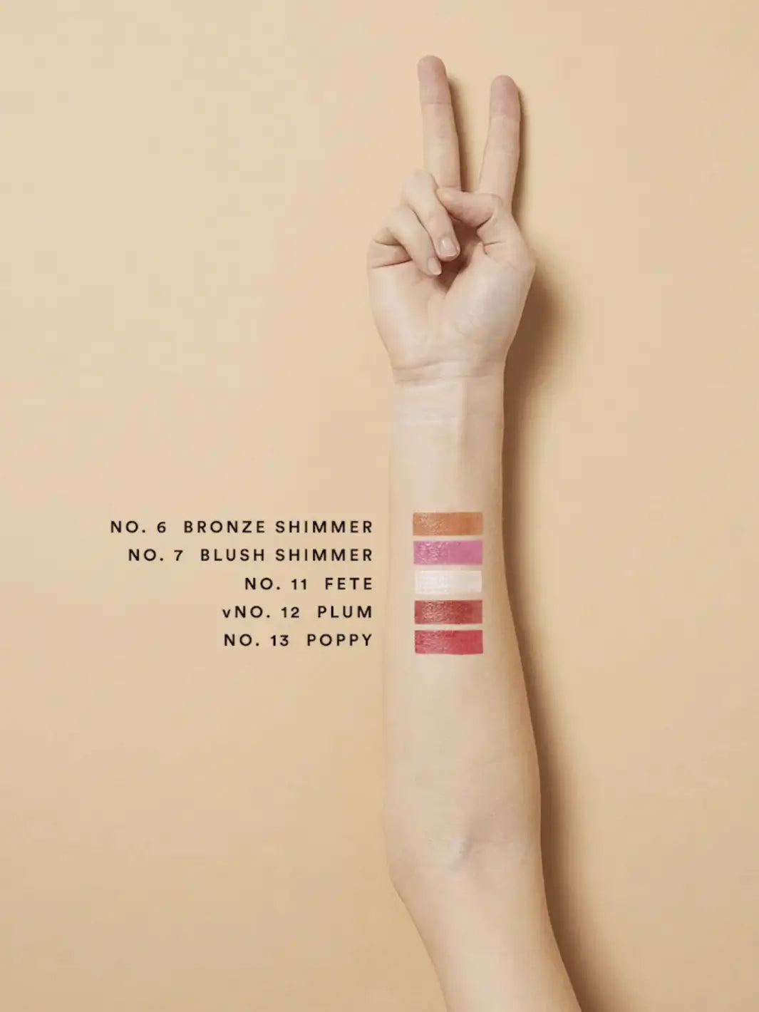 Olio E Osso balm swatches on an arm with fair complexion | Twentyseven Toronto