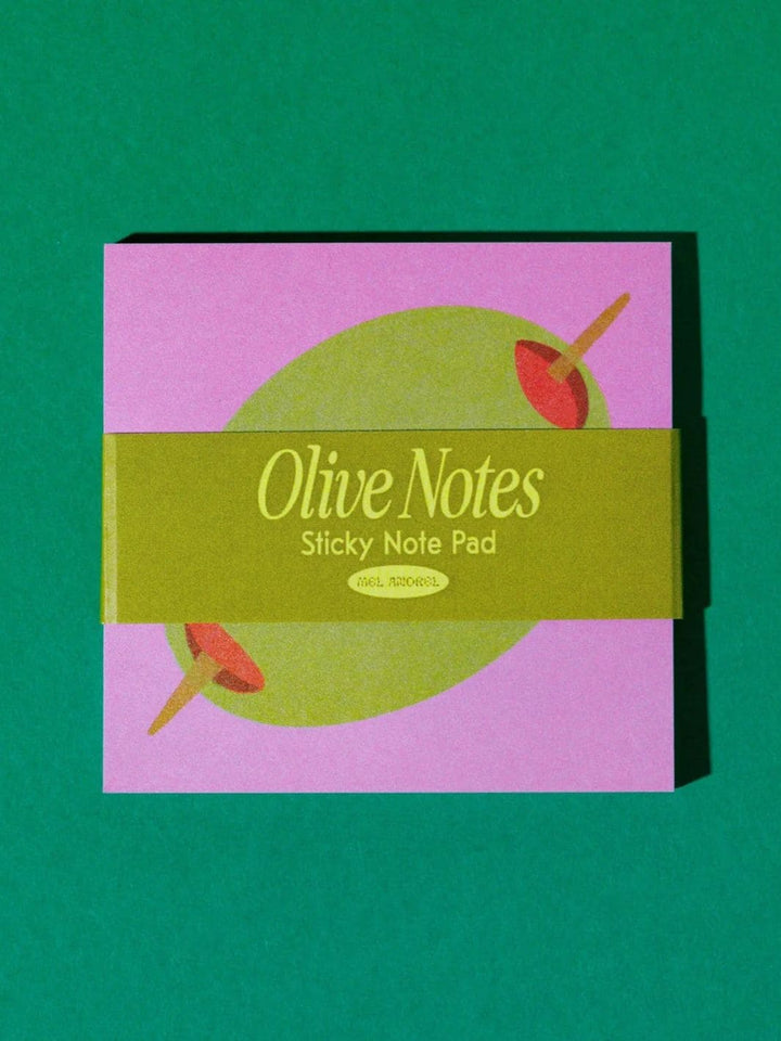 Mel Andrel Olive Sticky Notes | Twentyseven Toronto