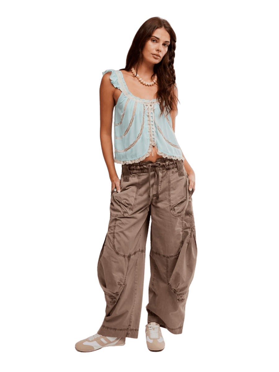 Free People We the Free Onset Cargo Pants in Dusted Cocoa | Twentyseven Toronto