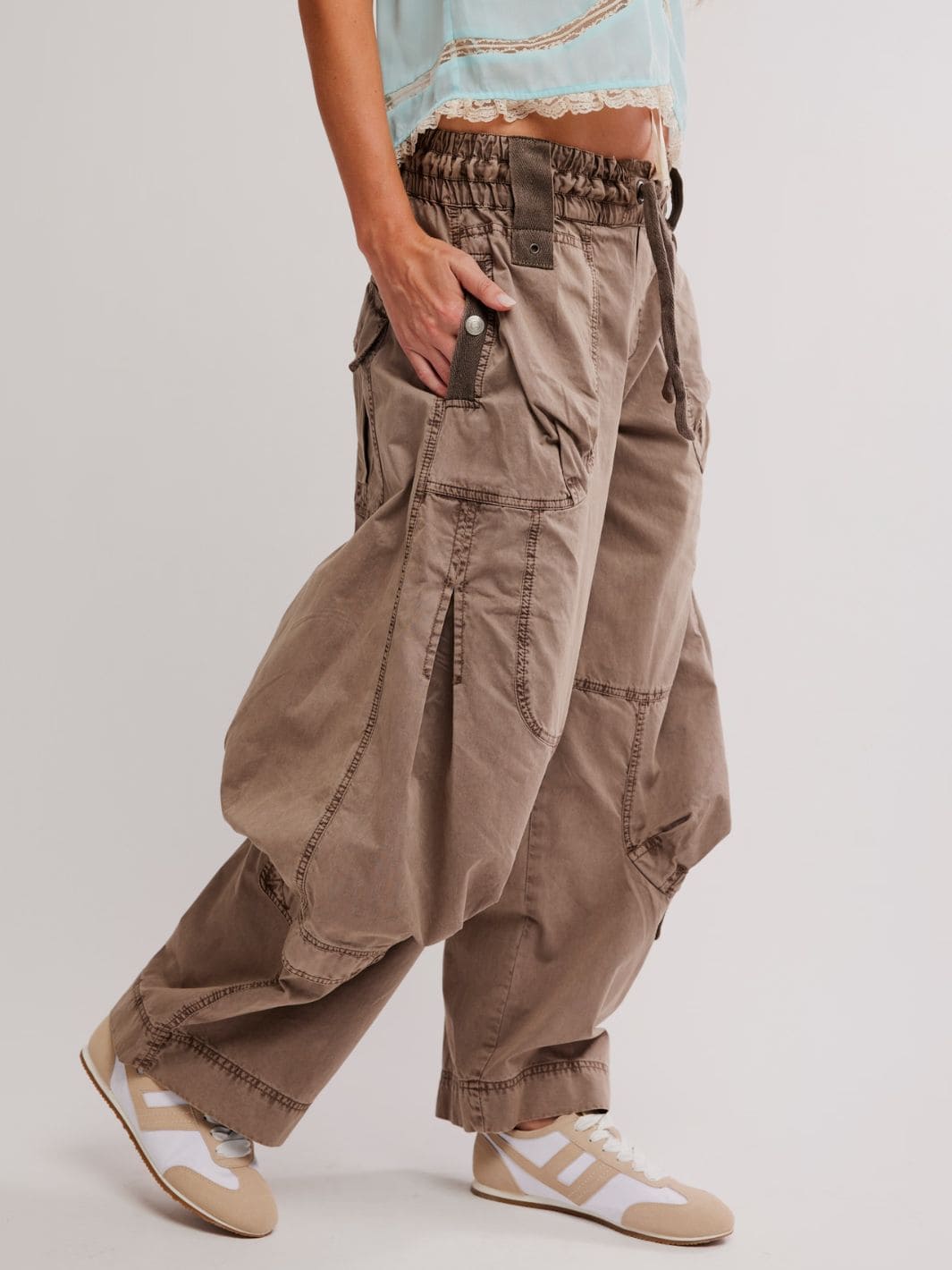 Free People We the Free Onset Cargo Pants in Dusted Cocoa | Twentyseven Toronto