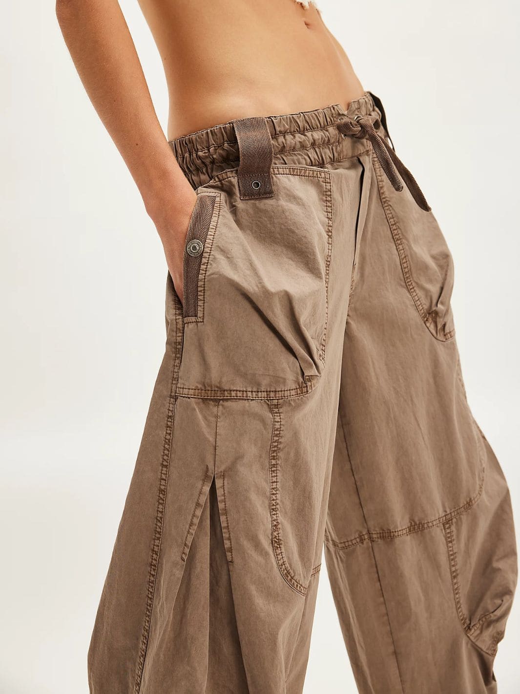 Free People We the Free Onset Cargo Pants in Dusted Cocoa | Twentyseven Toronto