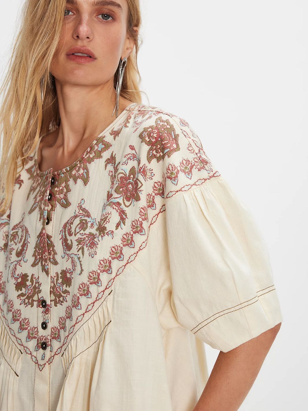 Free People Orson Mini Dress in Ivory Combo | Twentyseven Toronto