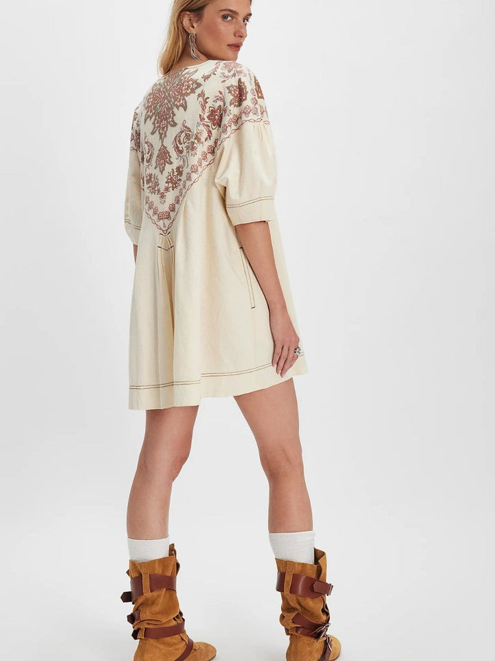 Free People Orson Mini Dress in Ivory Combo | Twentyseven Toronto