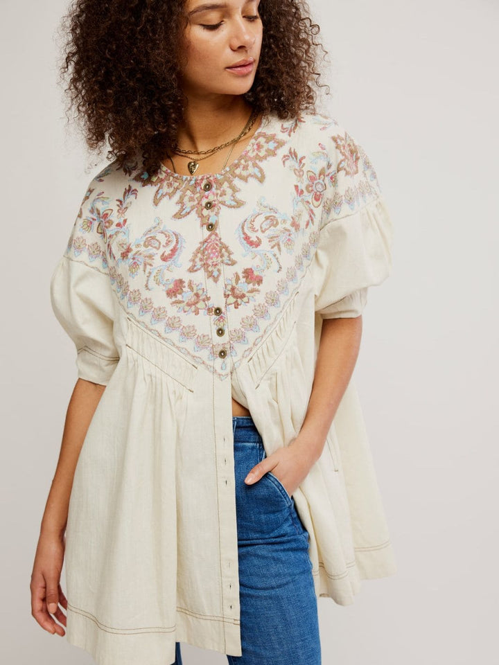 Free People Orson Mini Dress in Ivory Combo | Twentyseven Toronto