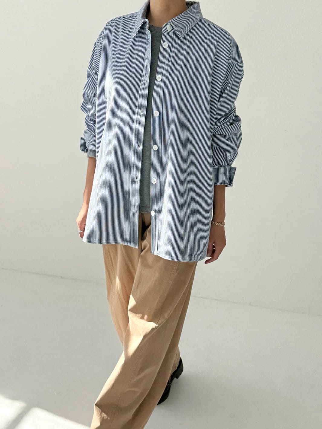 Le Bon Shoppe Owen Shirt in Blue Stripe | Twentyseven Toronto