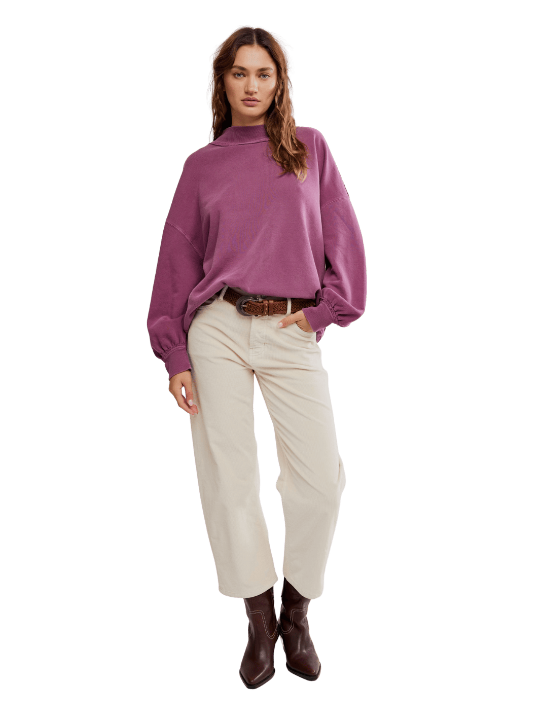 Free People We the Free Palm Springs Pullover in Damson | Twentyseven Toronto