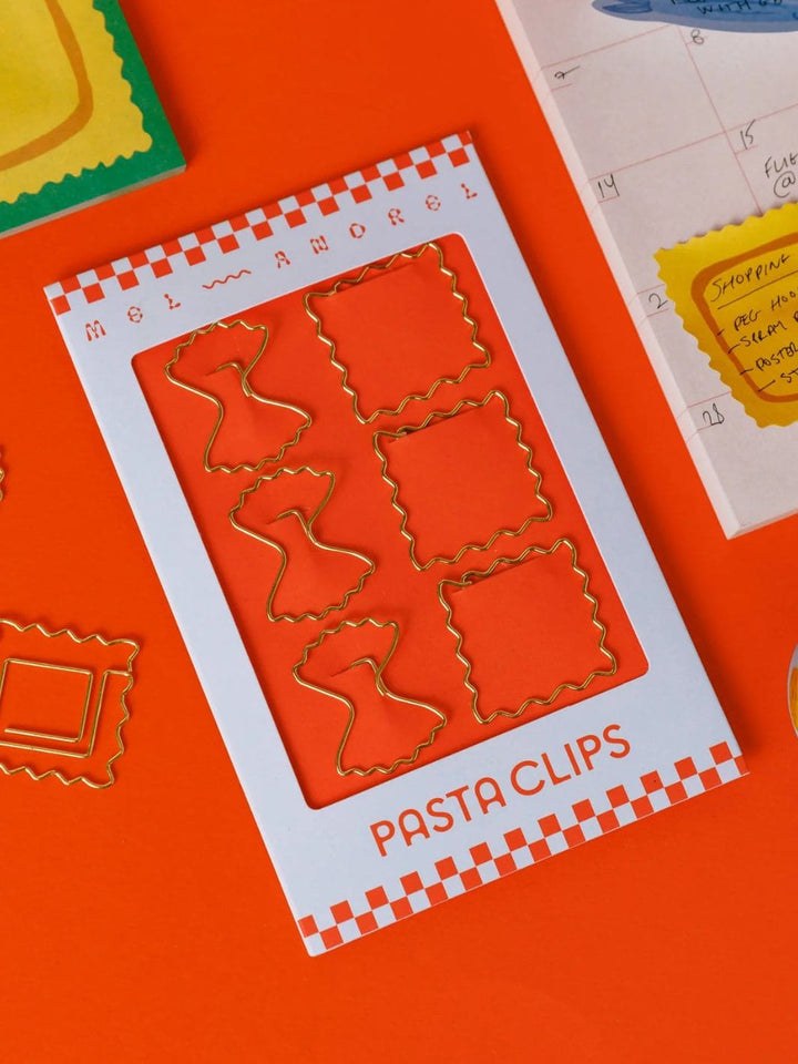 Mel Andrel Pasta Paper Clips - Ravioli + Farfalle | Twentyseven Toronto