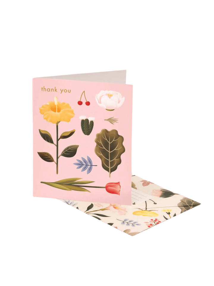 Clap Clap Design Pastel Blossoms Thank You Card - Blush | Twentyseven Toronto