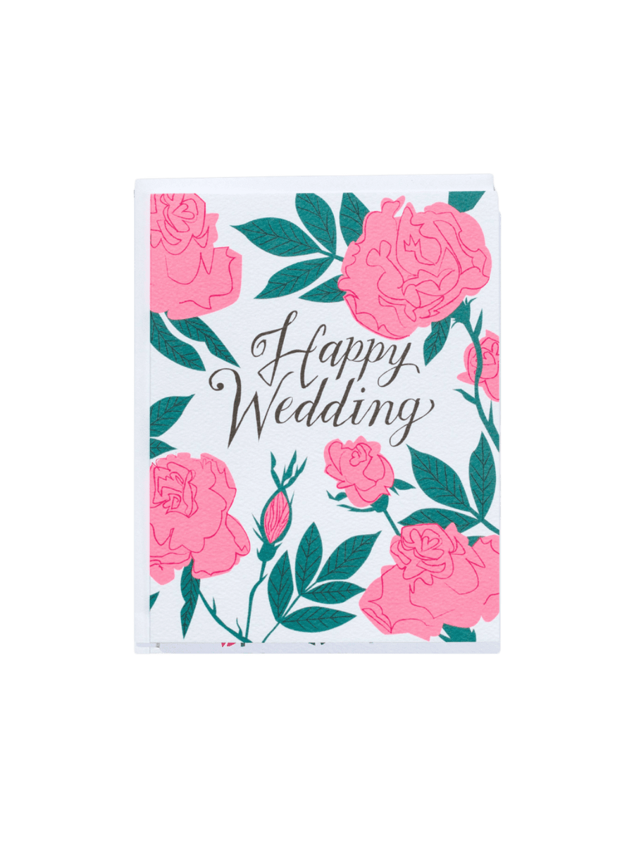 Twentyseven Toronto - Banquet Workshop Pastel Neon Roses Wedding Note Card
