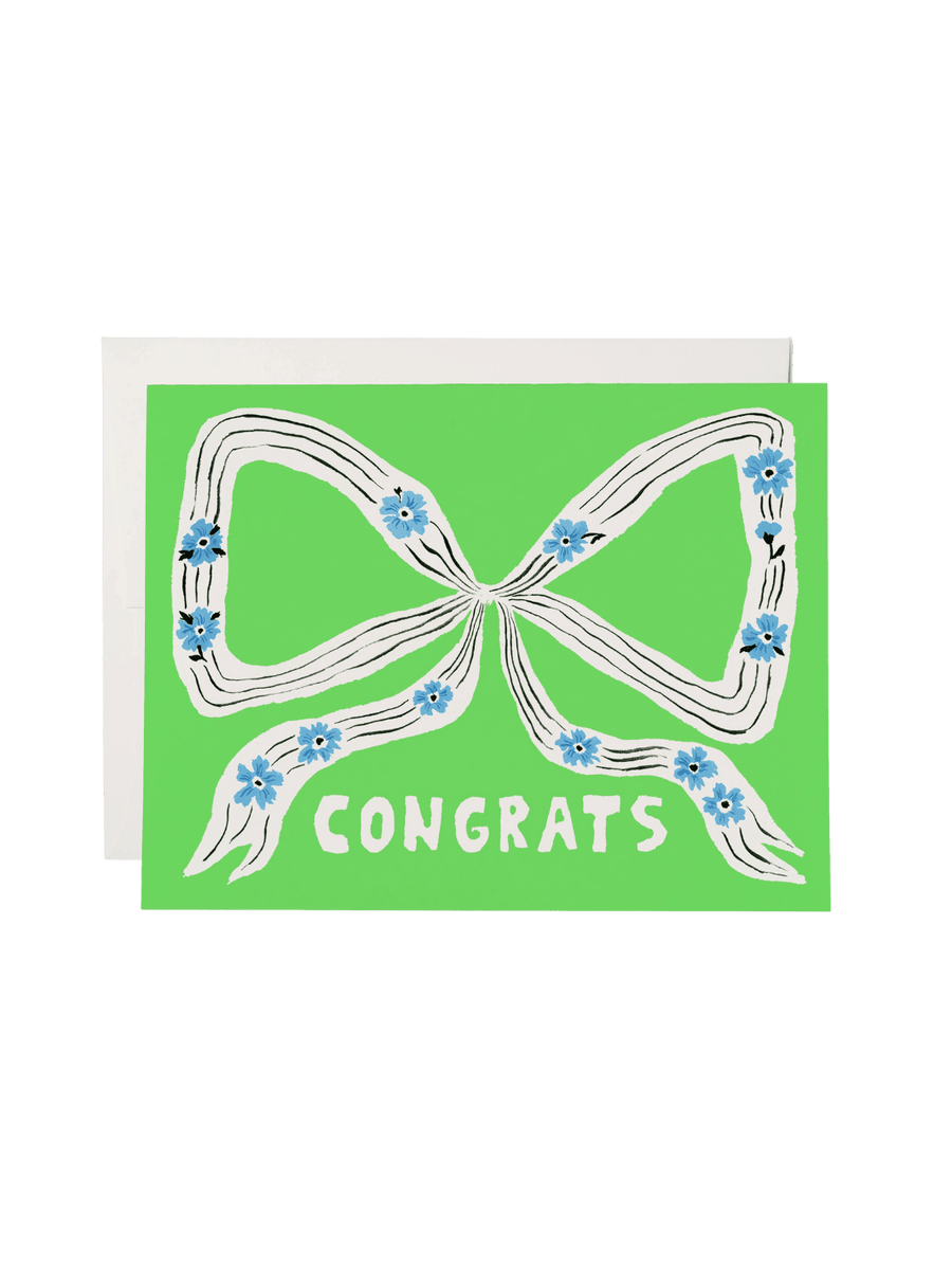 Red Cap Cards Perfect Bow Congrats Greeting Card by Emily Isabella | Twentyseven Toronto