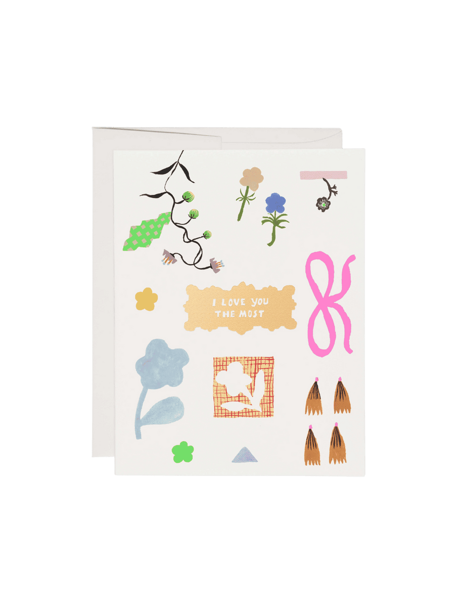 Red Cap Cards Petals and Blooms Greeting Card by Emily Isabella | Twentyseven Toronto