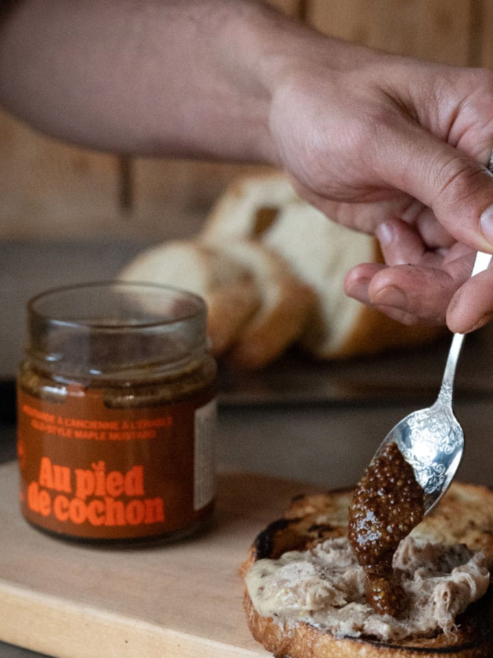 Favuzzi Au Pied De Cochon Old Style Maple Dijon Mustard 220ml | Twentyseven Toronto