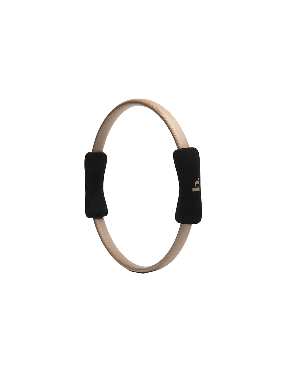 Halfmoon Pilates Ring with black non-slip foam handles on a white background | Twentyseven Toronto