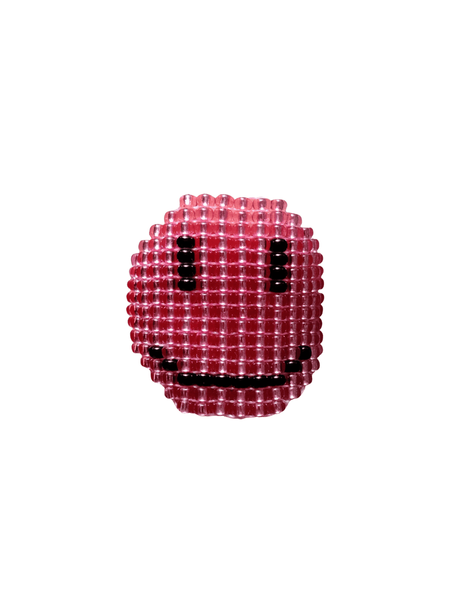 Santa Isla Pink Smiley BB Beaded Ring | Twentyseven Toronto