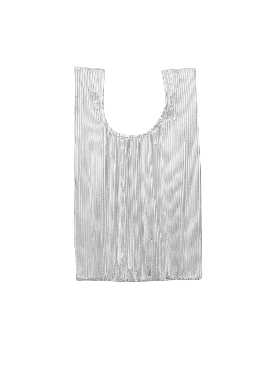 BAGGU Pleated Baggu in Chrome Metallic | Twentyseven Toronto