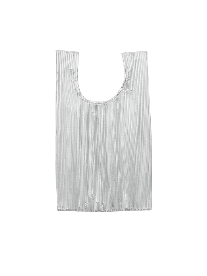 BAGGU Pleated Baggu in Chrome Metallic | Twentyseven Toronto