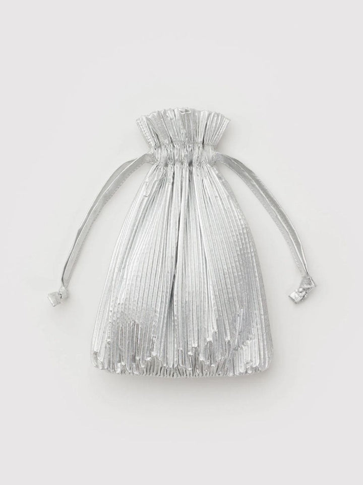 BAGGU Pleated Baggu in Chrome Metallic | Twentyseven Toronto