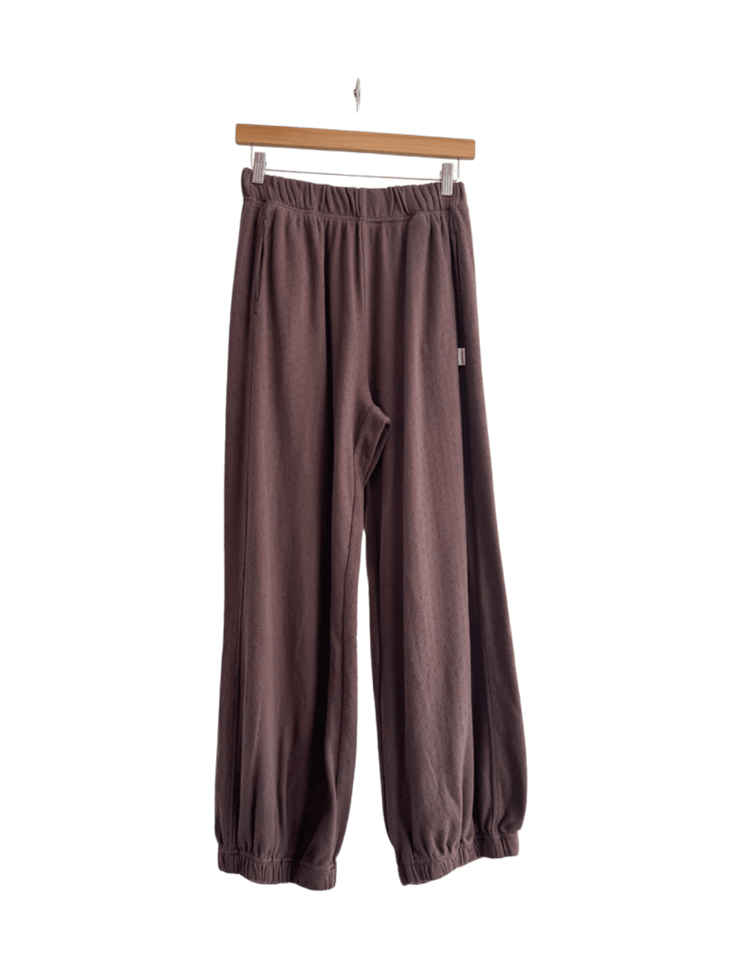 Le Bon Shoppe Pointelle Balloon Pants in Chocolate | Twentyseven Toronto