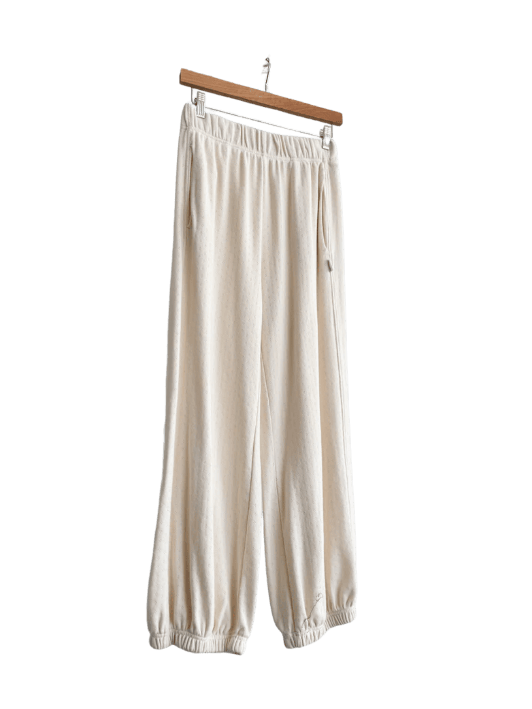 Le Bon Shoppe Pointelle Balloon Pants in Naturel | Twentyseven Toronto