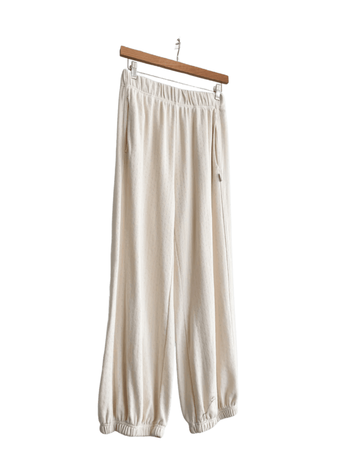 Le Bon Shoppe Pointelle Balloon Pants in Naturel | Twentyseven Toronto