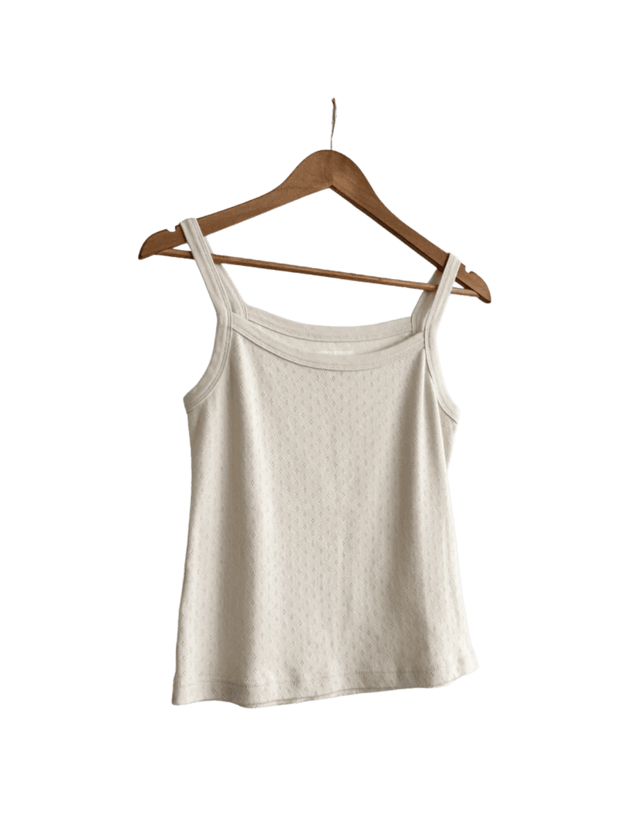 Le Bon Shoppe Pointelle Eve Cami in Naturel | Twentyseven Toronto