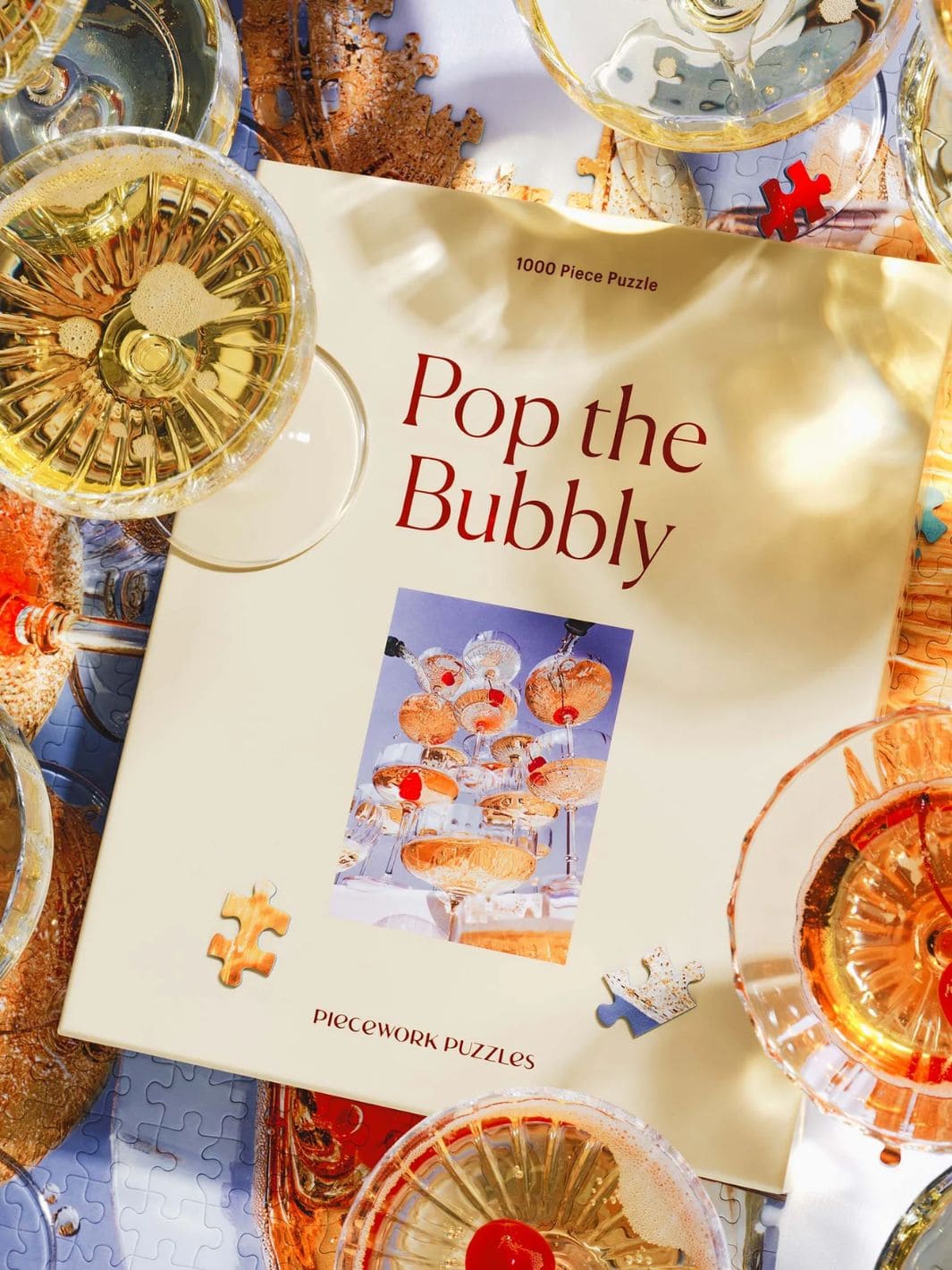 Piecework Puzzles Pop The Bubbly - 1000 Piece Puzzle | Twentyseven Toronto
