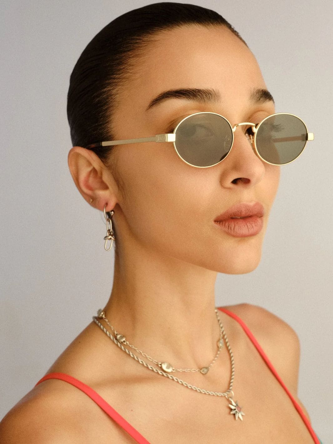 Le Specs Poseidon Deux Sunglasses in Gold Khaki Mono | Twentyseven Toronto