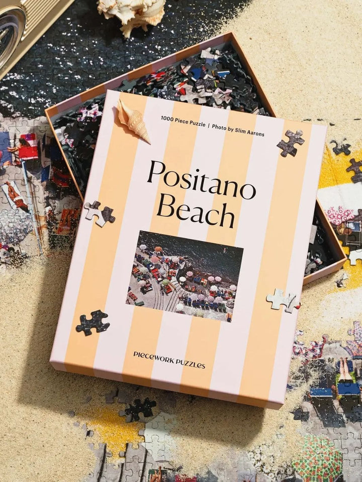 Piecework Puzzles Positano Beach x Slim Aarons - 1000 Piece Puzzle | Twentyseven Toronto