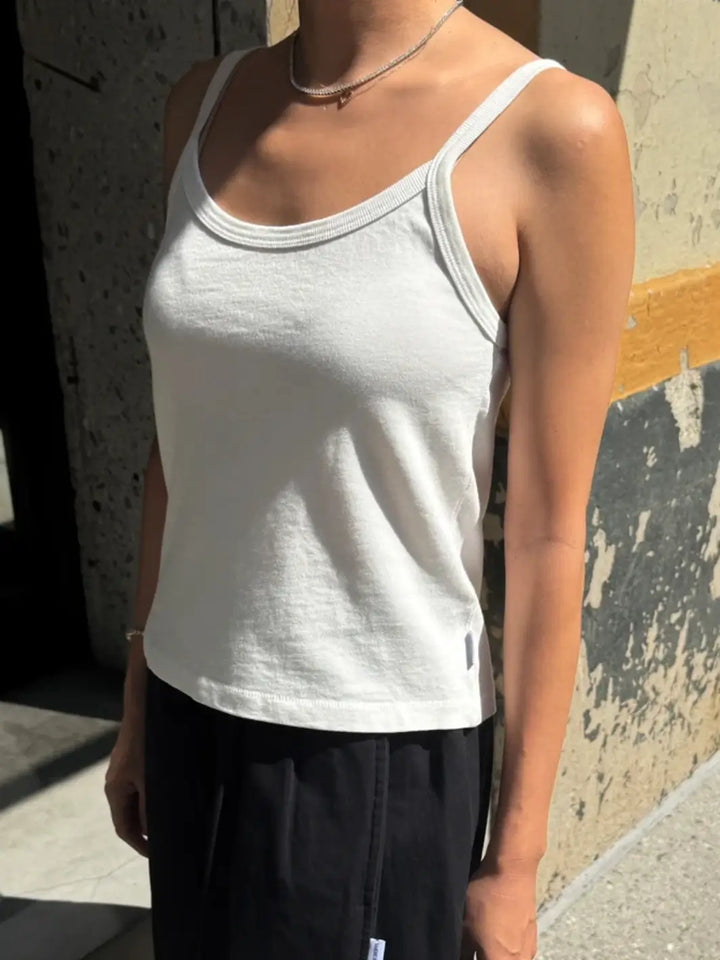 Premium Jersey Dana Cami - Vintage White