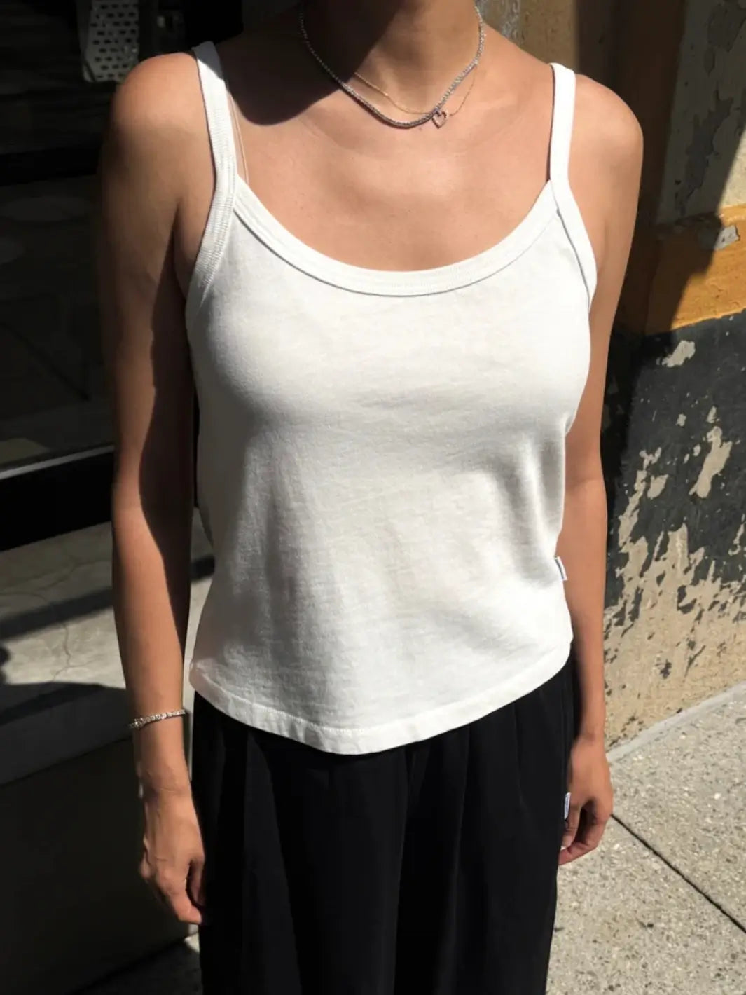Premium Jersey Dana Cami - Vintage White