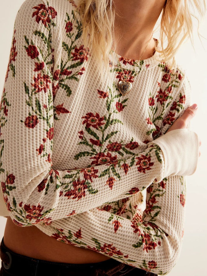 Free People We the Free Pretty Little Thermal in Sand Combo Folk Vine | Twentyseven Toronto