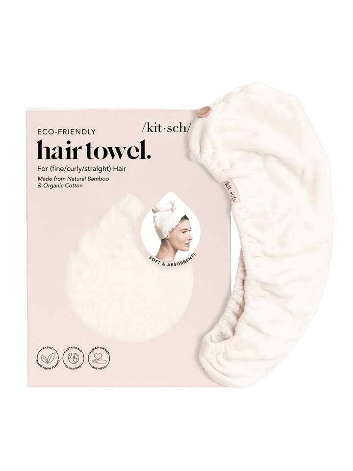 Twentyseven Toronto - KITSCH Quick Dry Hair Towel - Ivory