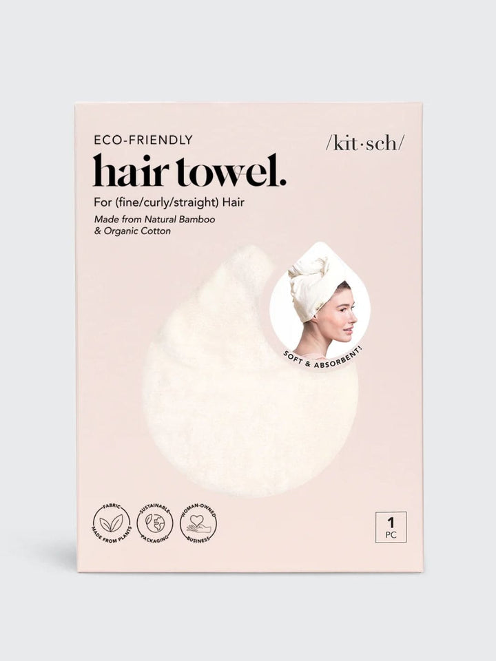 Twentyseven Toronto - KITSCH Quick Dry Hair Towel - Ivory