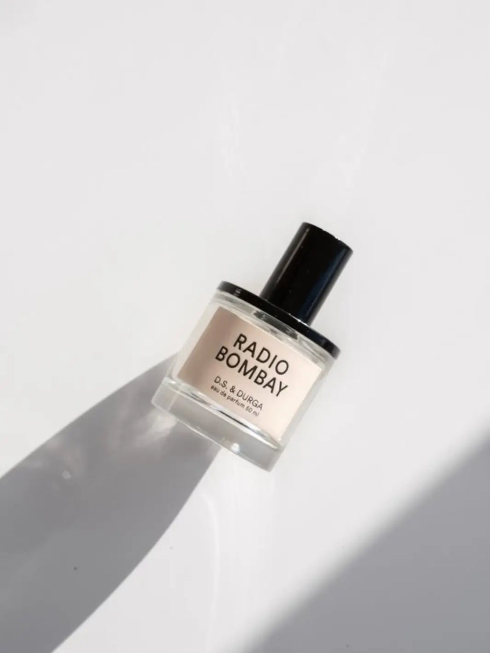 Perfume bottle labeled 'Radio Bombay' from DS & Durga on a light background | Twentyseven Toronto