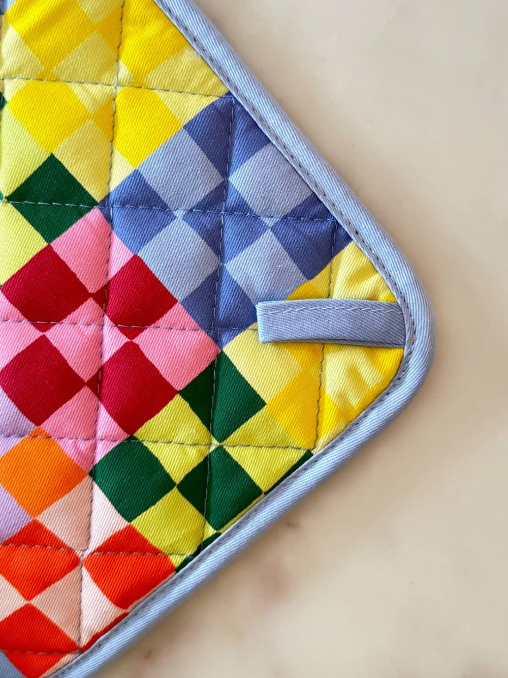 Idlewild Co. Rainbow Check Cotton Oven Mitt + Pot Holder Set | Twentyseven Toronto