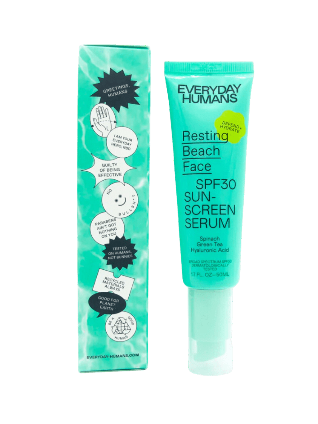 Everyday Humans Resting Beach Face SPF 30 Sunscreen Serum | Twentyseven Toronto