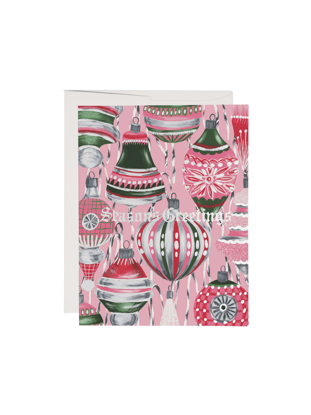 Red Cap Cards Retro Ornaments Holiday Greeting Card | Twentyseven Toronto