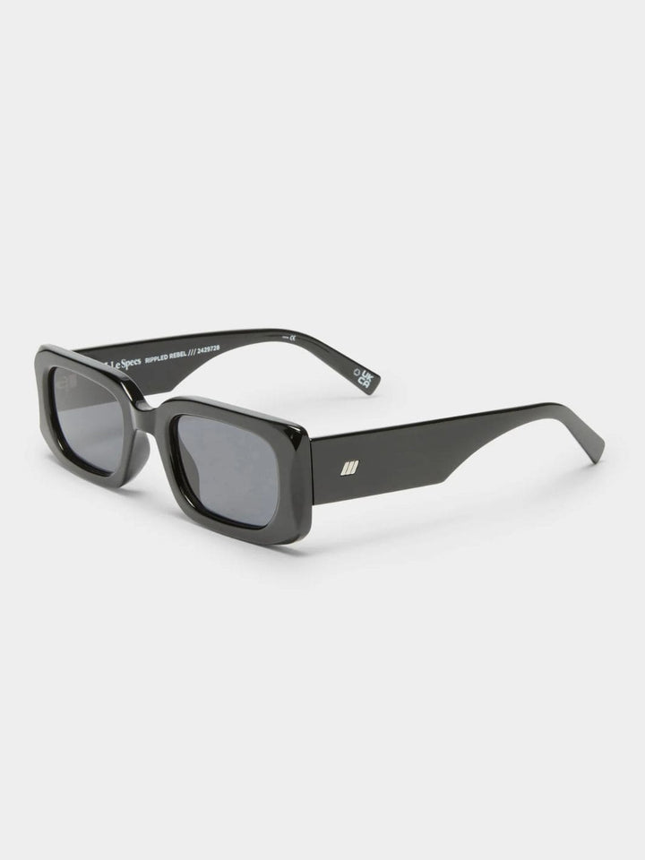 Le Specs Rippled Rebel Sunglasses in Black | Twentyseven Toronto