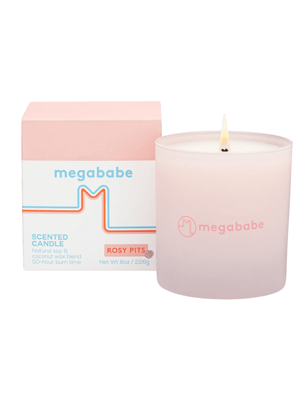 Megababe Rosy Pits Scented Candle, 226g | Twentyseven Toronto