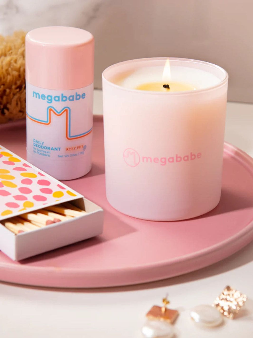 Megababe Rosy Pits Scented Candle, 226g | Twentyseven Toronto