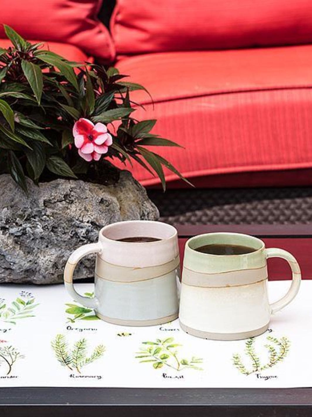 Abbott Collection Rustic Style Mug in Pink | Twentyseven Toronto