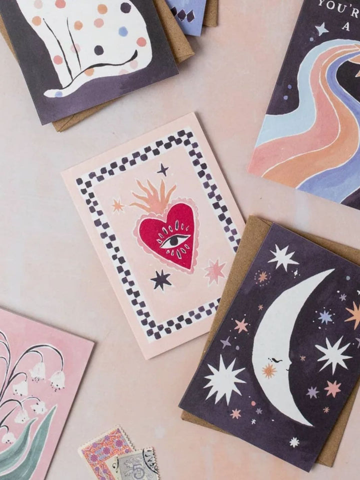 Sister Paper Co. Sacred Heart Mini Love Card | Mini Greeting Card | Mini Card | Twentyseven Toronto