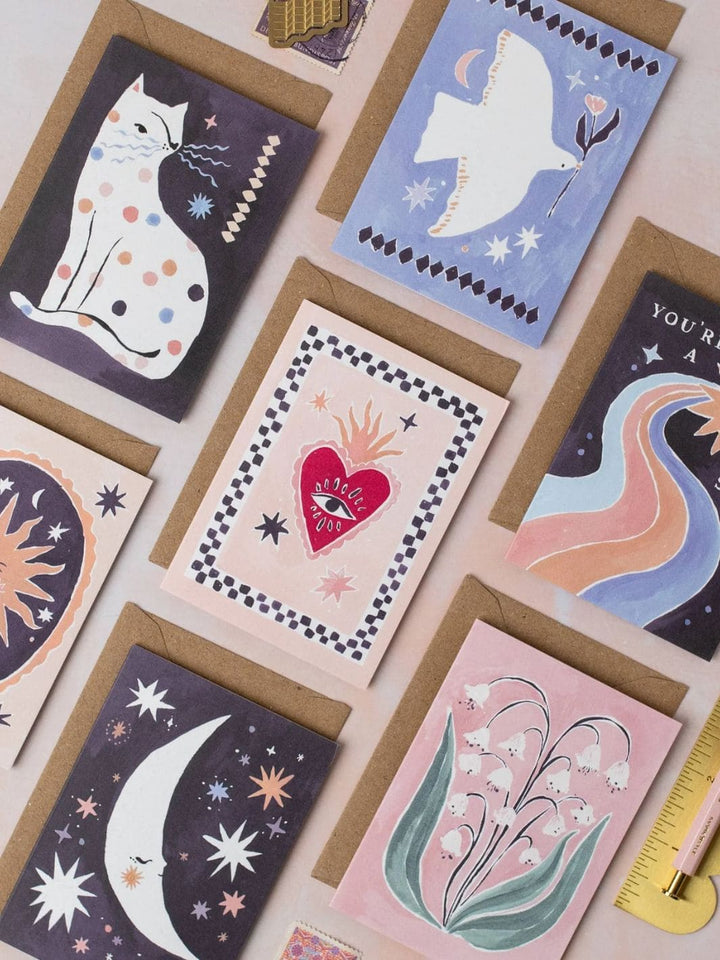 Sister Paper Co. Sacred Heart Mini Love Card | Mini Greeting Card | Mini Card | Twentyseven Toronto