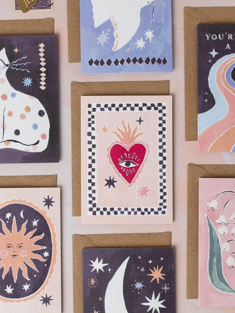 Sister Paper Co. Sacred Heart Mini Love Card | Mini Greeting Card | Mini Card | Twentyseven Toronto