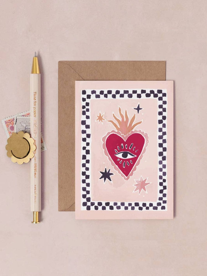 Sister Paper Co. Sacred Heart Mini Love Card | Mini Greeting Card | Mini Card | Twentyseven Toronto
